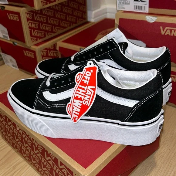 Vans | Shoes | Black And White Old Skool Stackform Vans